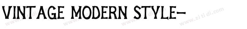Vintage Modern Style字体转换
